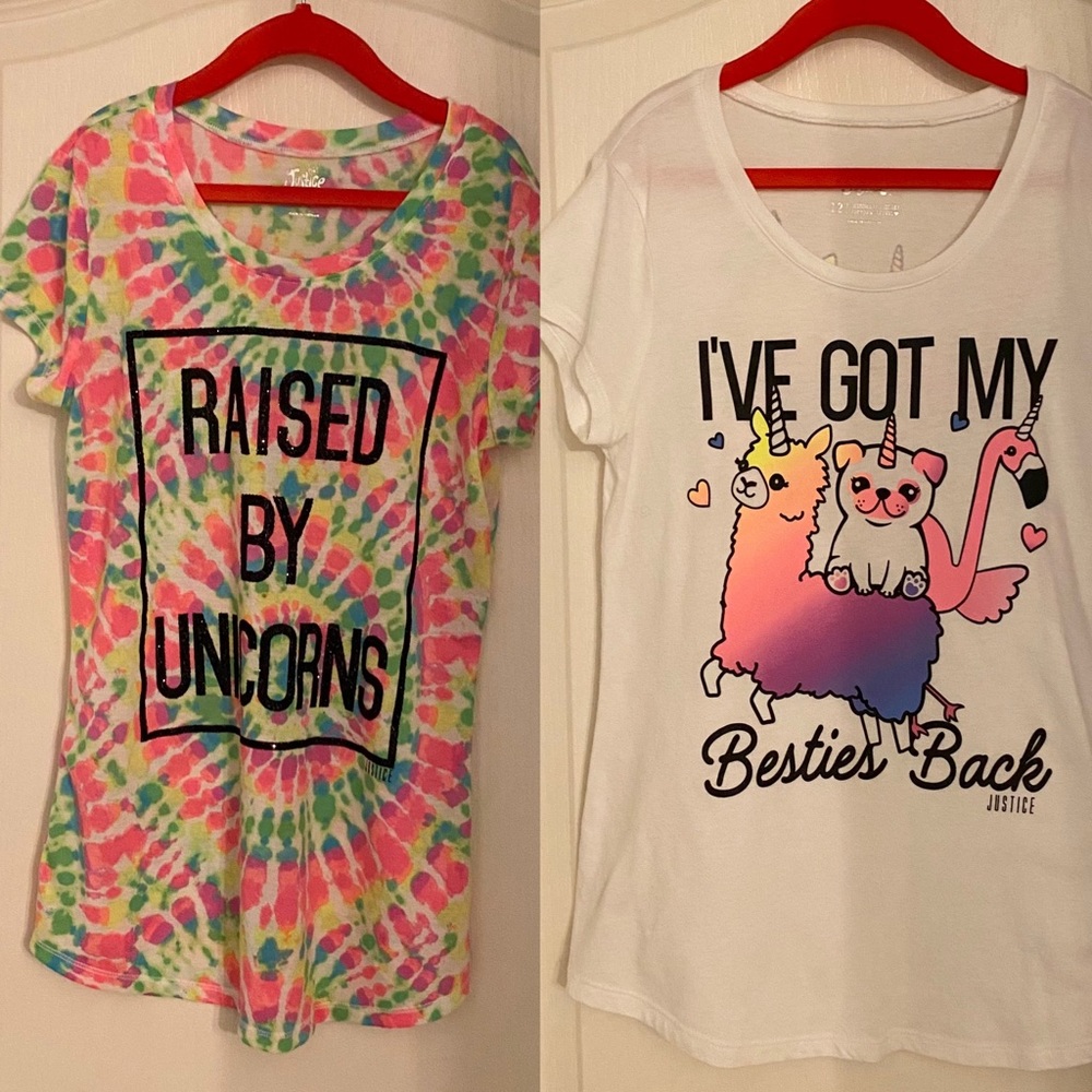 Justice Graphic T-shirts 2/$10
